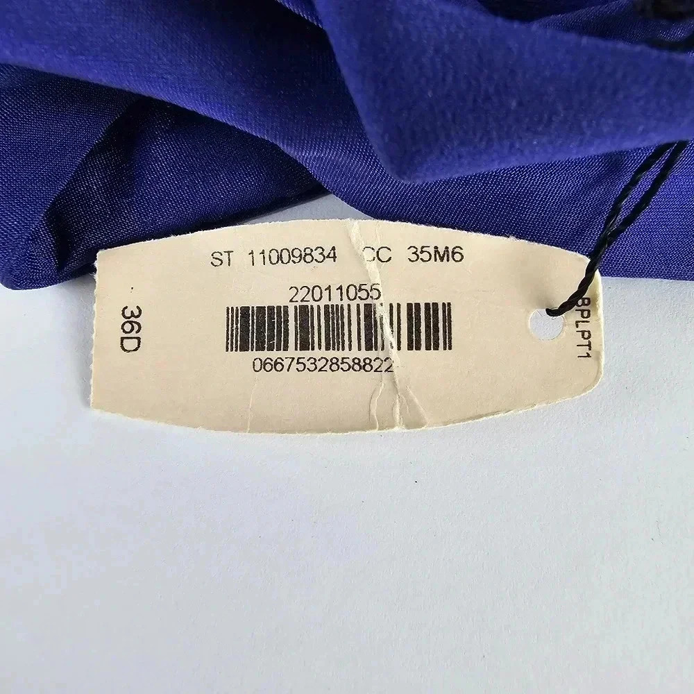 NWT Victoria's Secret Perfect Shape Bra in Navy Blue Size 36D - Picture 8 of 10